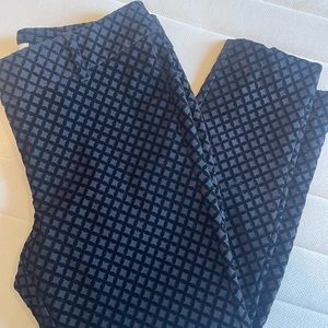 Cropped velvet pants